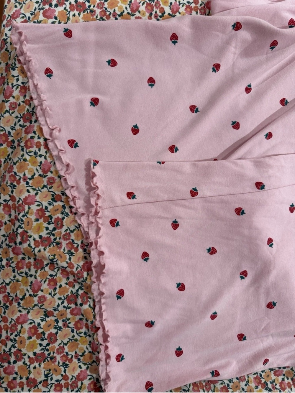 T.J.Maxx Pink Strawberry-Print Women's Sleep Pajama Set XL - Picture 5 of 5